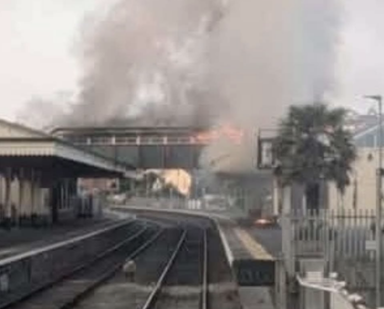 Seven Fire Engines Rush to Blaze at Paignton Railway Station as Train Services Suspended