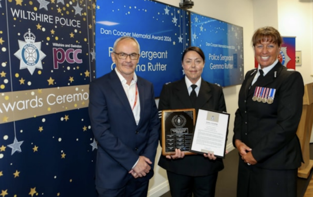 Wiltshire Police Sergeant Honoured with Prestigious Dan Cooper Memorial Award for Outstanding Public Service