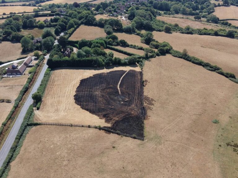 Field fire near Boreham Hill brought under control by firefighters