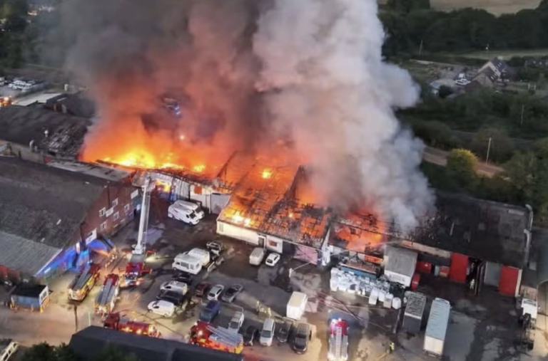 Major Industrial Fire Breaks Out at Newport Trading Estate as Residents Evacuated