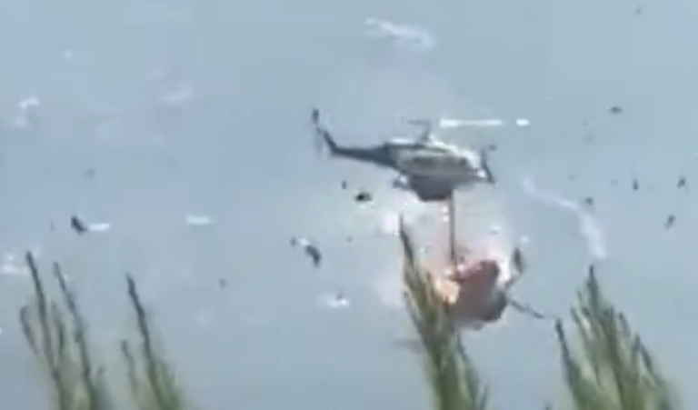 Firefighting Helicopters Collide Mid-Air Battling Wildfires in Greece as Four Crew Members Rescued