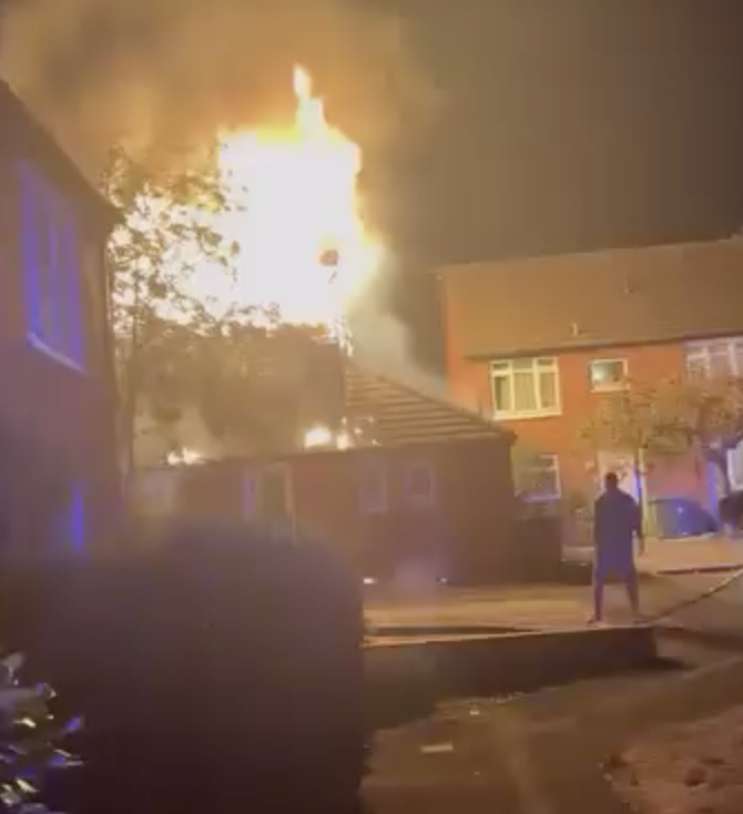Firefighters rush to property blaze in Horsham
