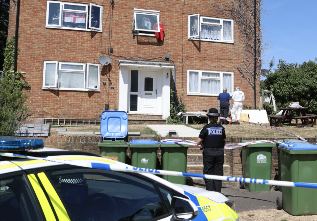 Murder investigation launched after man found dead at Southampton flats as two arrested
