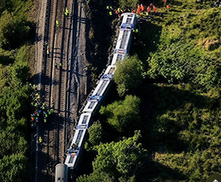 Passenger train derails near Lewes with carriages on their side as major emergency response launched