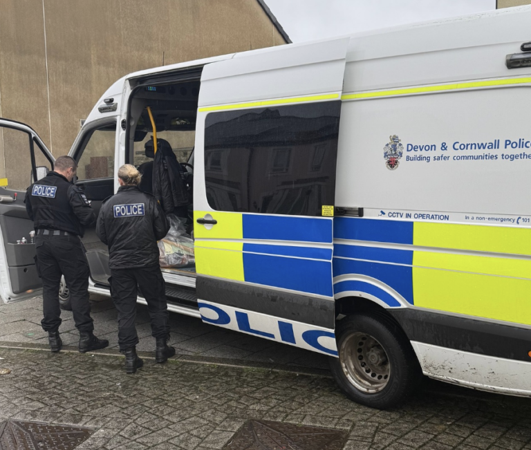 Drugs seized and two arrested as police execute warrants near Truro