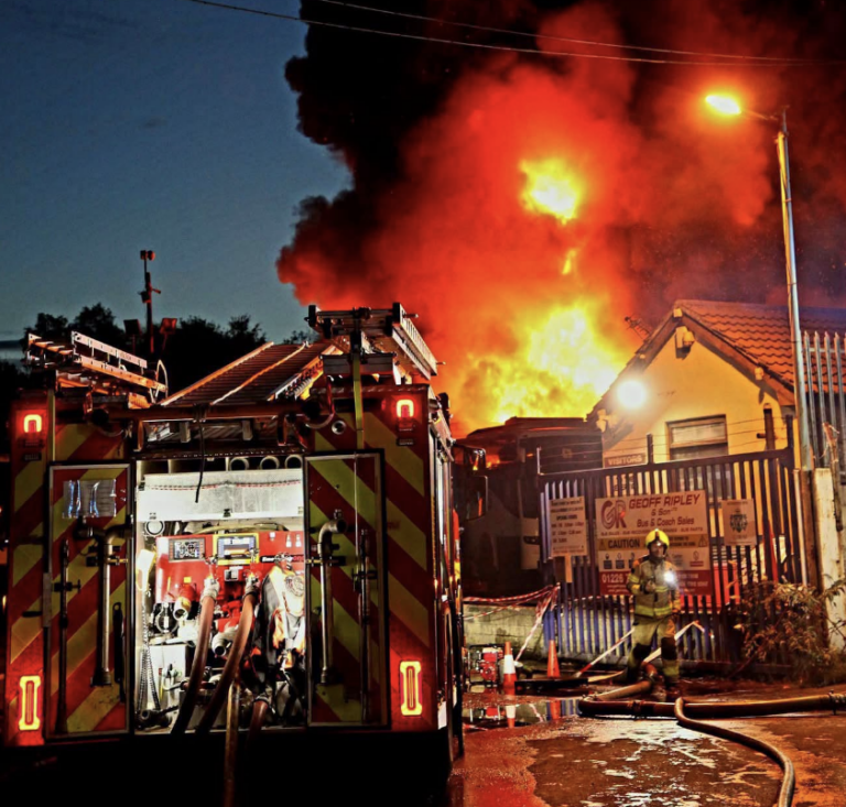 Four fire crews remain at Barnsley scrapyard after massive weekend inferno