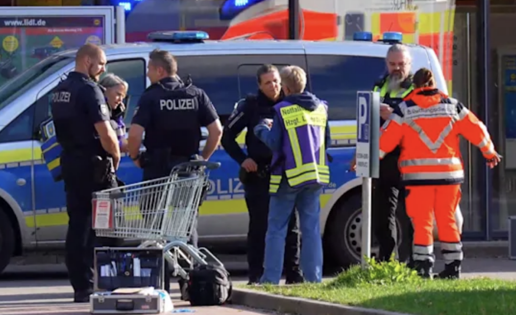 Woman stabbed to death inside Lidl supermarket as suspect seriously injured