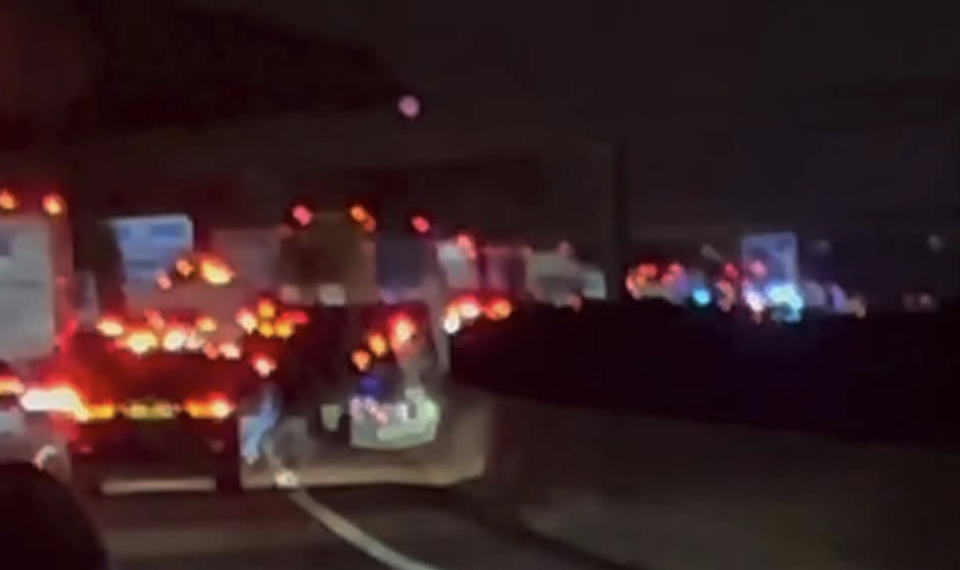 Three arrested after wrong-way M1 crash leaves man with potentially life-changing injuries