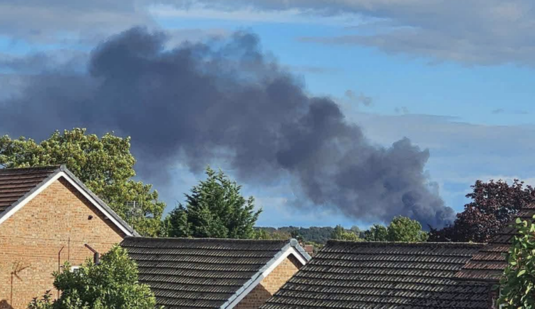 Eight fire crews tackle major blaze in Barton as firefighters prepare to remain overnight