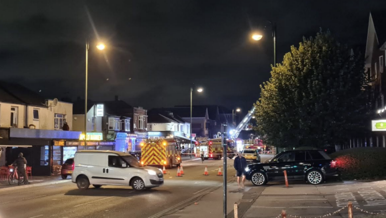 Aerial ladder sent to Southampton fire as crews tackle incident near Foyes Corner