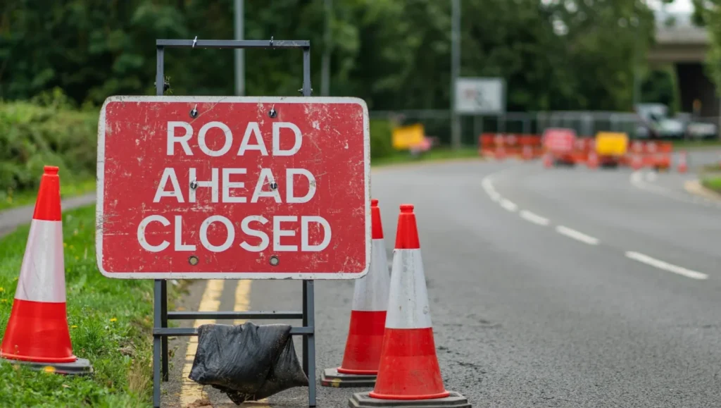 A303 blocked near Thruxton as lorry bursts into flames