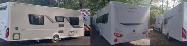 Three stolen caravans worth around £100,000 recovered in West Kingsdown