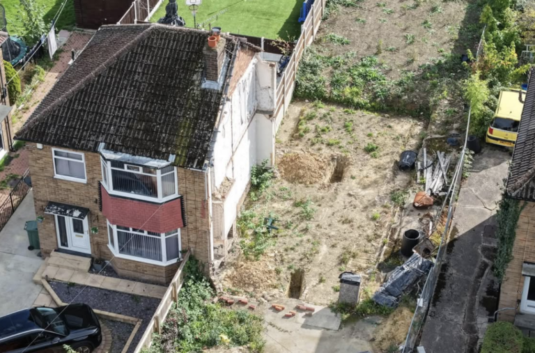 Father-of-four defends demolition of semi-detached home in Pudsey amid neighbour dispute