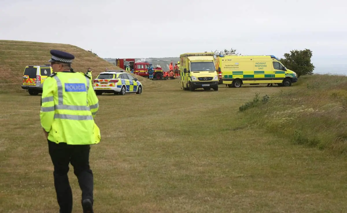 Major Emergency Response   To Battle Of Britain Memorial In Folkestone