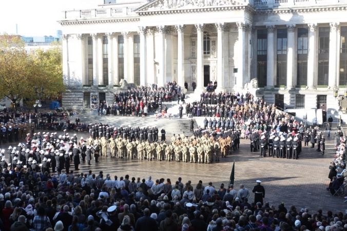 Poignant Remembrance Day Service In Portsmouth