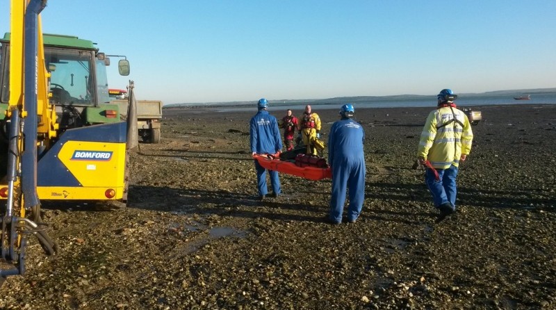Man Rescued From Mud By Coastguard And Fire Service In Lymington
