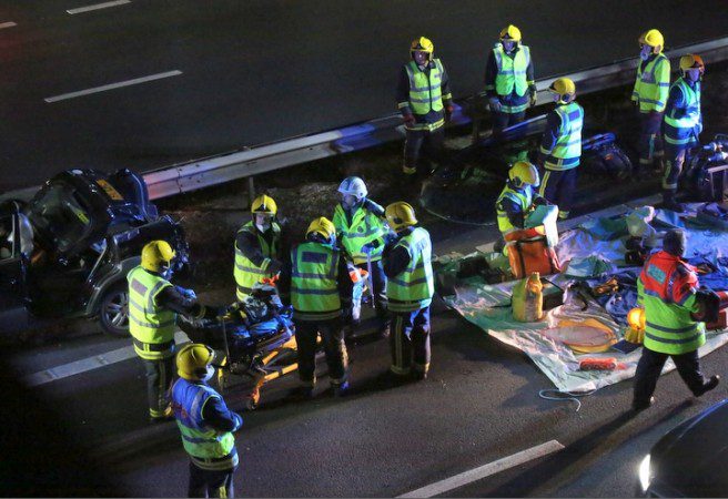 Driver Cut Free From Vehicle After Collision Near Havant
