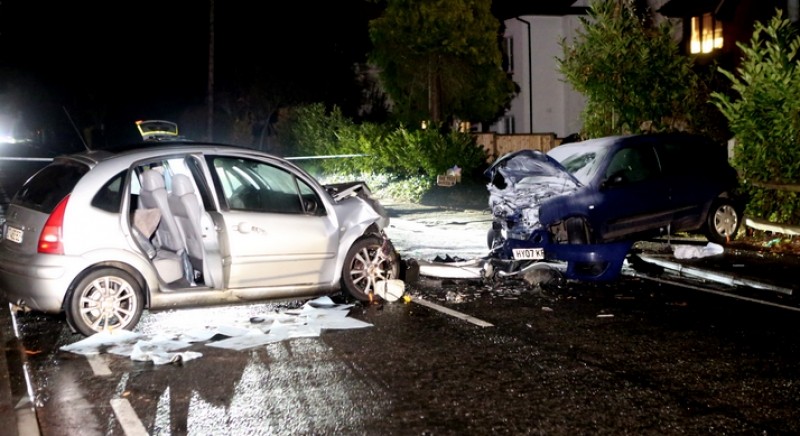 Police Close Road In Hampshire Village After A Two Vehicle Collision Head On Life Changing Collision