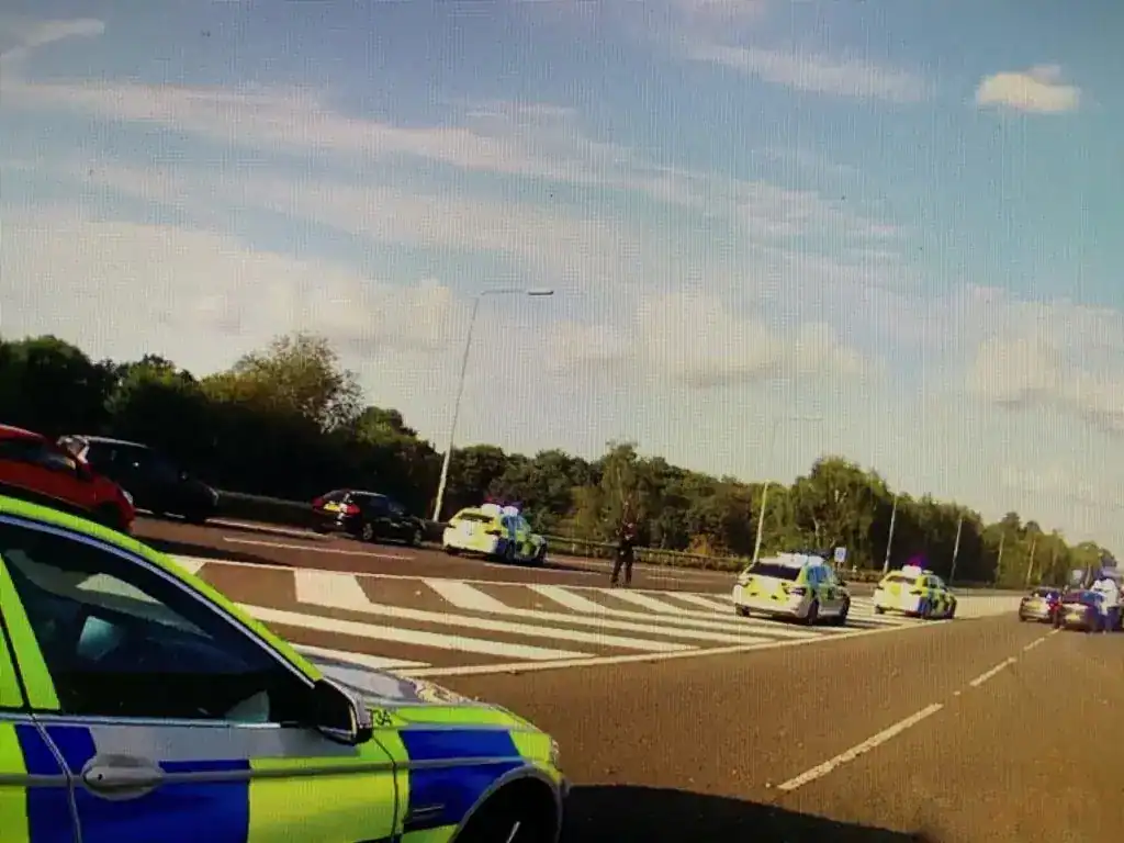 Two Arrested Following Vehicle Pursuit On Busy M3 Motorway