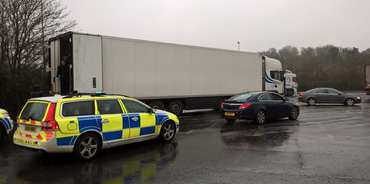 11 Refugees Found In Trailer On M40 After Hand Spotted  Waving At Passing Motorist