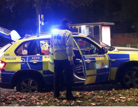 Major Manhunt  After Van  Driver Makes Off After Hitting  Bus In Southampton