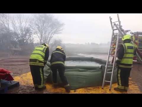 Fire Crews Tackle Barn Fire Containing 180 Tonnes Of Spuds