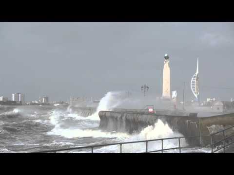 Storm Imogen Hits Southsea Sea Front