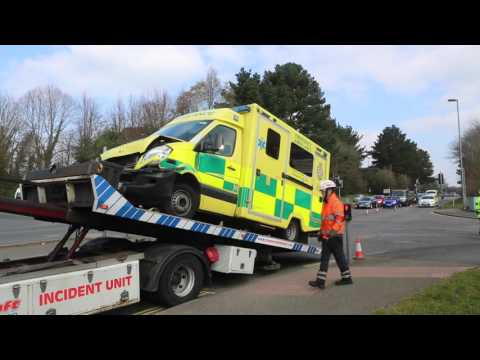 Ambulance In Collision With Two Vehicles In Southampton