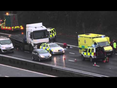 A Woman Has  Died After Being Found On The Carriageway On The M27.