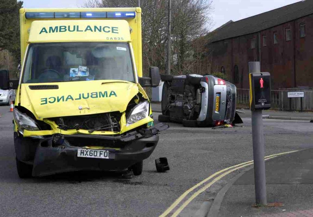 Woman Rushed To Hospital After Ambulance  Answering 999 Call Crashes With Vehicles On Busy Southampton Road