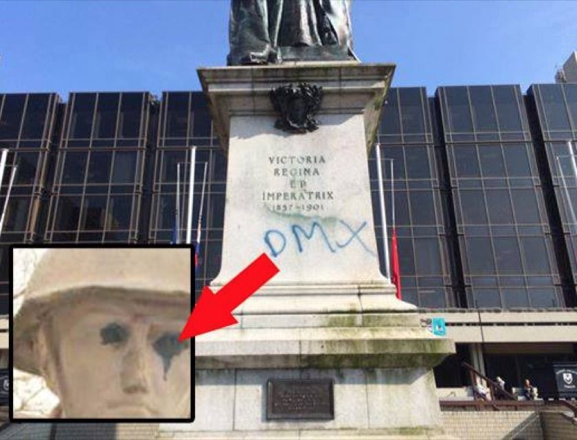 War Memorial Vandals Leave Clue To Their Identity