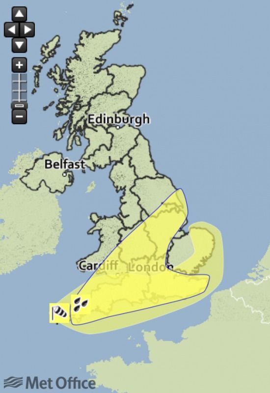 Yellow Weather Warning Issued As Storm Kate Set To Hit The  South