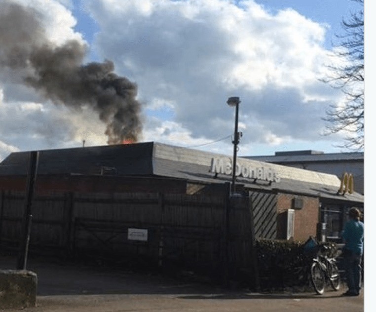 Surrey Fire Crews Called To Mcdonalds Camberley