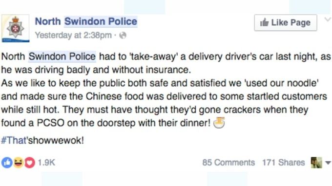 Customer Must Of Thought Police Were Crackers