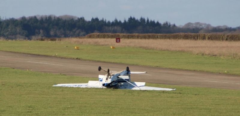 Fire Crews Called To Bembridge Airport After Plane Crash
