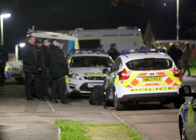 Armed Police Seal Off Bellfield Road In Titchfield