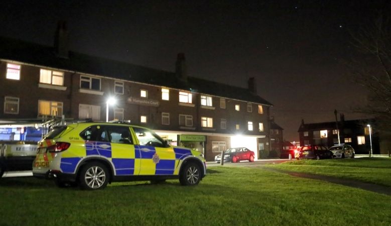 Armed Police Detain Man  In Eastbourne