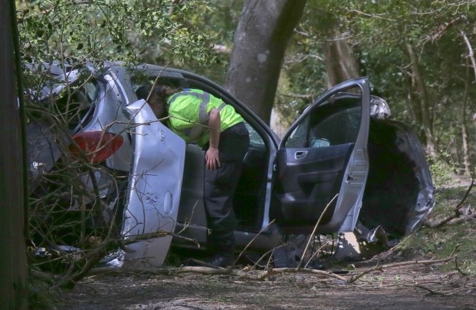 Man Fighting For His Life After Car Leaves The Road In The New Forest