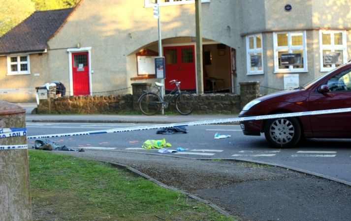 Sad Scene In The Village Of Grayshott  Following Collision