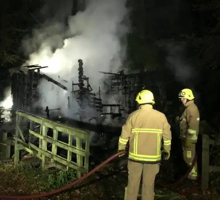 Arson Probe Launched After Outbuilding At East Kent Railway Is Torched