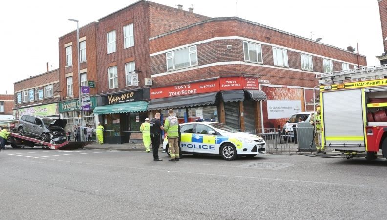 Woman And Baby Escape Serious Injuires After Car Careers Off Road In Portsmouth