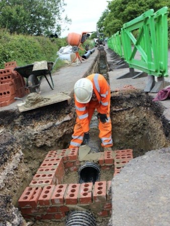 Major Drainage Scheme Underway In Porchfield