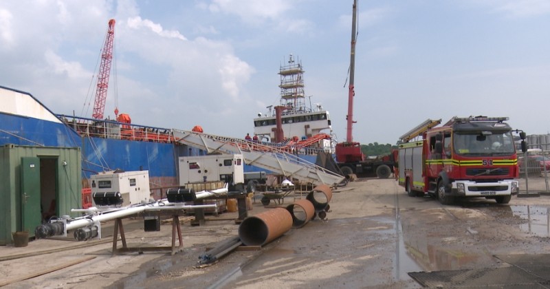Fire Crews Called To Ship Fire In Southampton