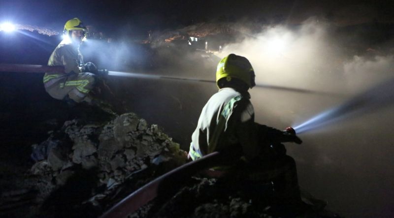 Fire Crews Battle Massive Landfill  Blaze In Ringwood