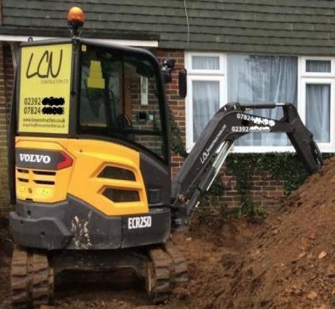 Digger Stolen From Hordean Drive Way