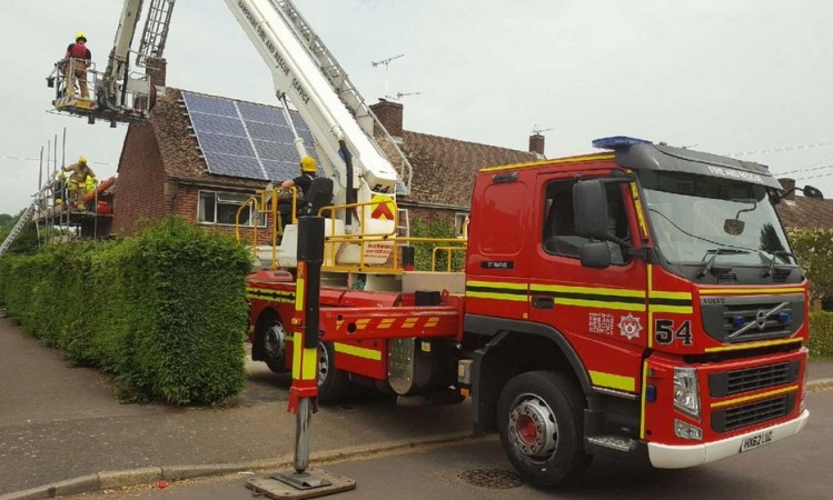 Fire Crews Called To Rescue Man Trapped On Scaffolding