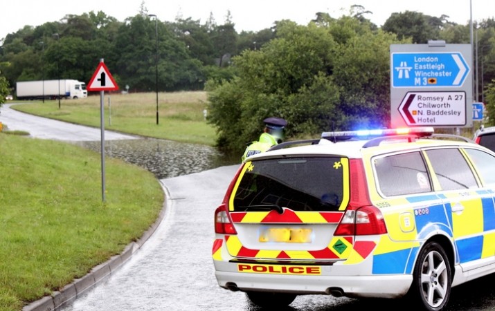 Drivers Stuck In Flash Flooding In Southampton