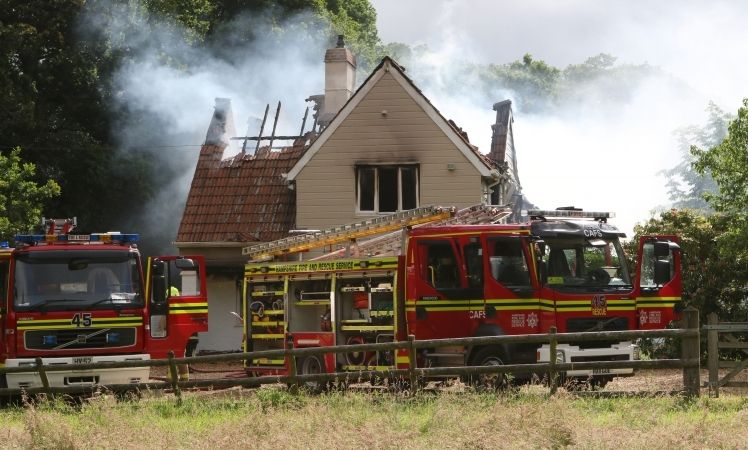 50 Foot Flames Seen From A31 As Million Pound Pile Goes Up In Smoke In Ringwood