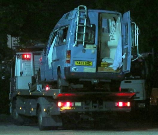 Overturned Minibus Closes Three Lanes Of The M27 Westbound Carriageway