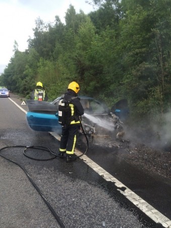 M27 Motorway Junction Closed After Vehicle Fire